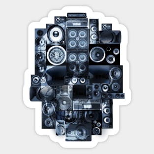 Speaker Skull Sticker